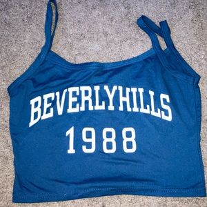 shien beverly hills cropped tank